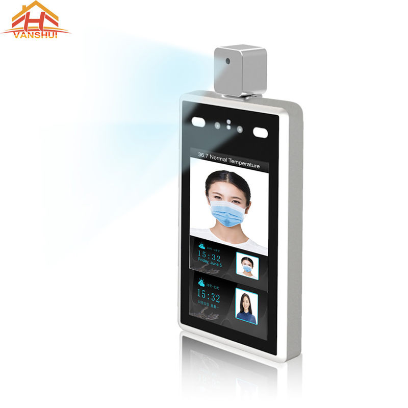 Màn hình màu 7 inch Nhận dạng khuôn mặt Chấm công và Hệ thống kiểm soát truy cập bằng khuôn mặt với cảm biến nhiệt độ
