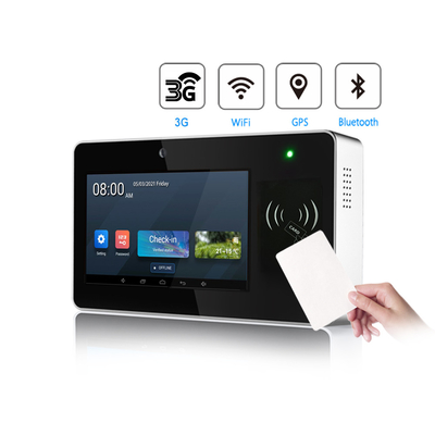 Điện không dây 3G Android dấu vân tay thẻ RFID Thời gian tham dự Hệ thống đầu cuối với WIFI và GPS