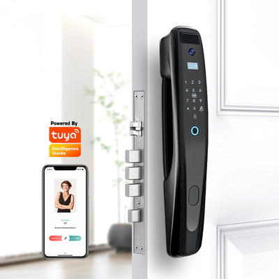 Dấu vân tay sinh trắc học và mật khẩu IC Card Smart Door Lock với TUYA WIFI / TT Lock APP Viewer Vision Digital với Camera